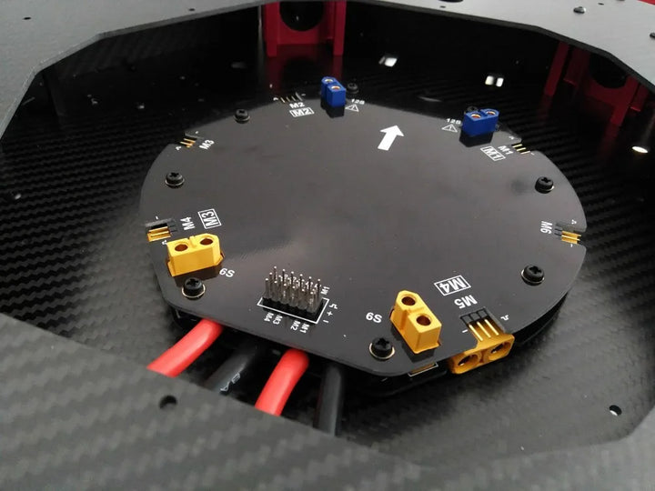 EFT 12S 480A Large Current Power Distribution Board suitable for four-axis/six-axis Agricultural drone Power Management Module - Thedroneflight