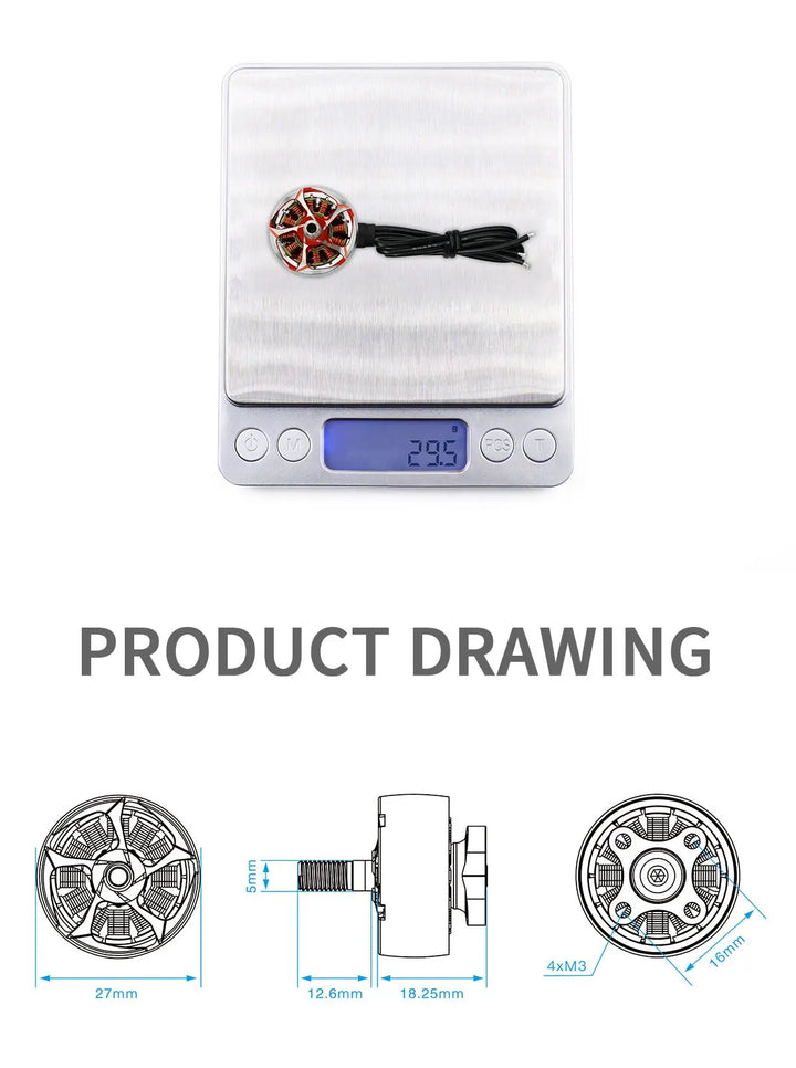 GEPRC SPEEDX2 2107.5 Brushless Motor Colorful 1960KV 2450KV Motors 5inch Freestyle Mark4 Mark5 MK5 HD For RC FPV Racing Drone - Thedroneflight