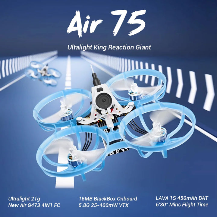 BETAFPV Air75 ELRS 2.4G/TBS Brushless Whoop Quadcopter MODE2 Racing Professional