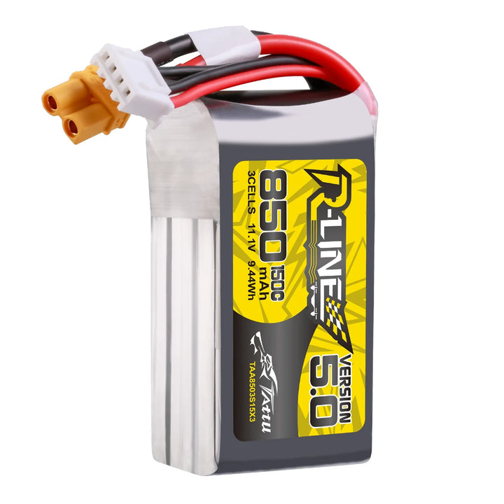 ACE Tattu R-Line Version 5.0 V5 850mAh 3S 4S 6S 150C Lipo Battery XT30 Plug FPV Racing Drone RC Quadcopter