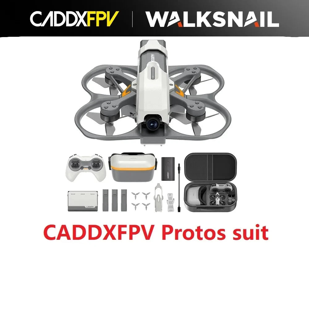 rtf fpv drone with goggles CADDXFPV Protos FPV Drone RTF Kit – 1080P Digital FPV, 100g Mini Drone with 3× 2S Batteries, Ready to Fly