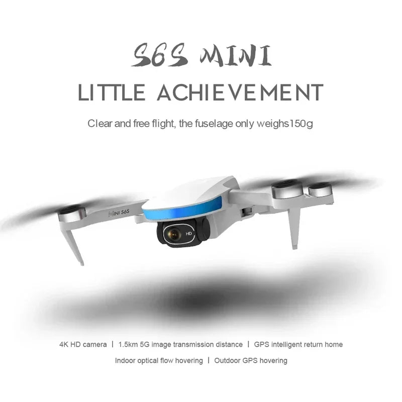 S6S Mini GPS Drone 4K Camera | 5G WiFi FPV Brushless Quadcopter ...