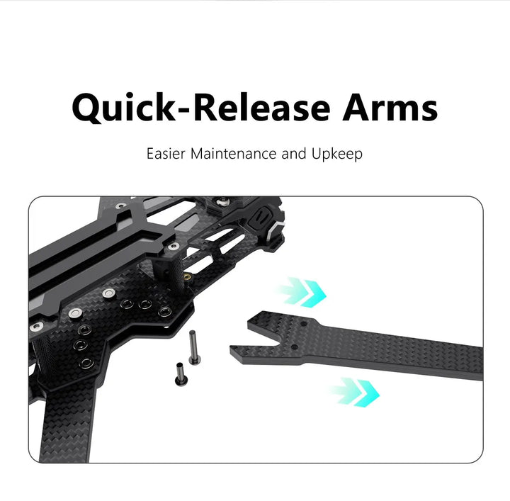 GEPRC GEP-Vapor-X5/X6 Frame 5-6inch Drone Carbon Fiber RC FPV Quadcopter Helicopter Replacement Accessories for Vapor-X Drones