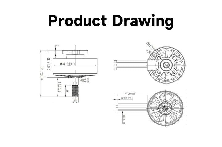 GEPRC SPEEDX2 2809 Motor 1280KV 1450KV | Long Range 7" FPV Drone