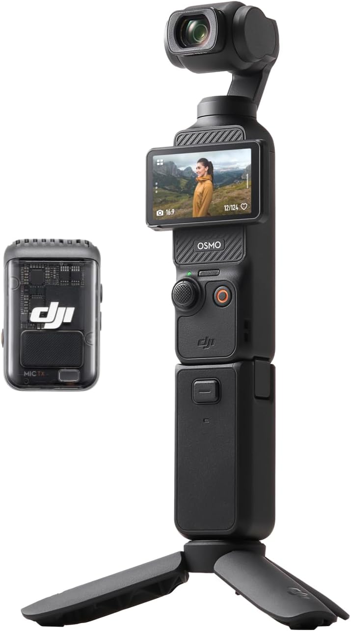 DJI Osmo Pocket 3 Vlogging Camera with 1'' CMOS&4K/120fps Video Face/Object Tracking 2" Rotatable Touchscreen Small Video Camera