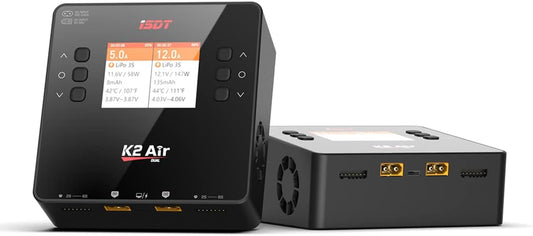 iSDT K2 Air Bluetooth 20A Dual Smart Charger/Discharger - AC 200W / DC 500W x2