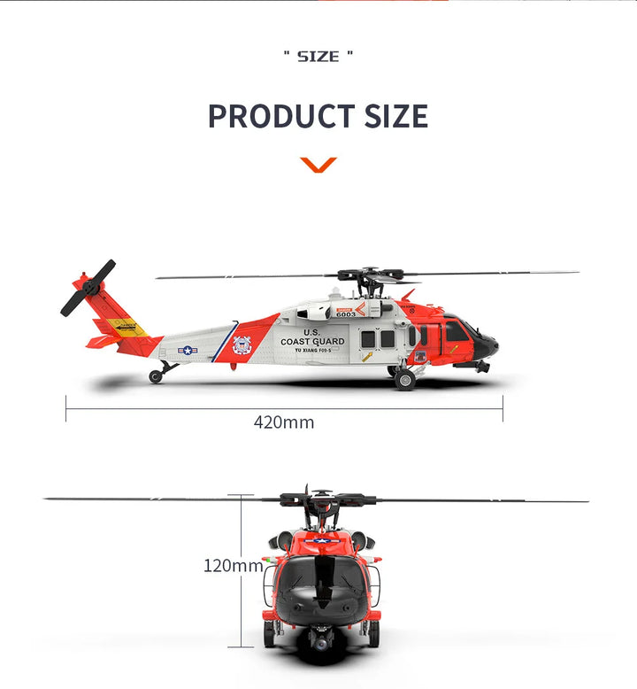 YU XIANG F09S Rescue Eagle Helicopter GPS Remote Control Aircraft One click Reverse Flight Optical Flow Positioning Optional FPV