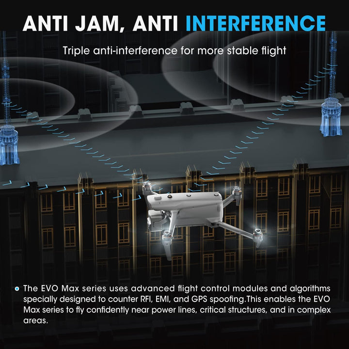 2023 Newest Autel Evo Max 4T Intelligence Drone, Hybrid Sensor Payload Anti-Jam Drone