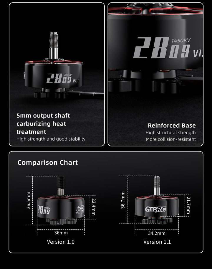 GEPRC SPEEDX2 2809 Motor 1280KV 1450KV | Long Range 7" FPV Drone