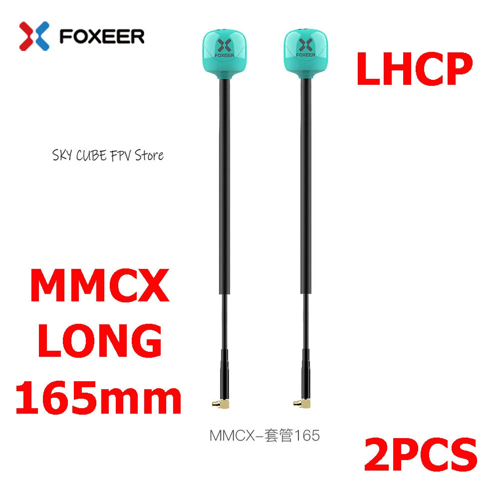 Foxeer Lollipop 4 Plus 5.8G 2.6dBi FPV Antenna - RHCP/LHCP SMA/MMCX/UFL Long Range Racing Drone (2PCS)