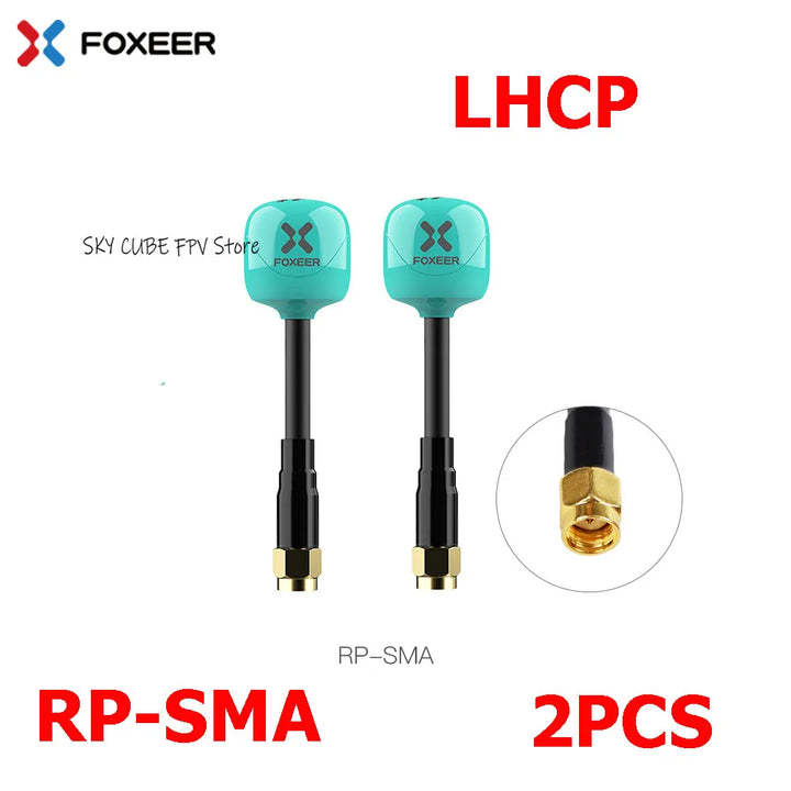 Foxeer Lollipop 4 Plus 5.8G 2.6dBi FPV Antenna - RHCP/LHCP SMA/MMCX/UFL Long Range Racing Drone (2PCS)