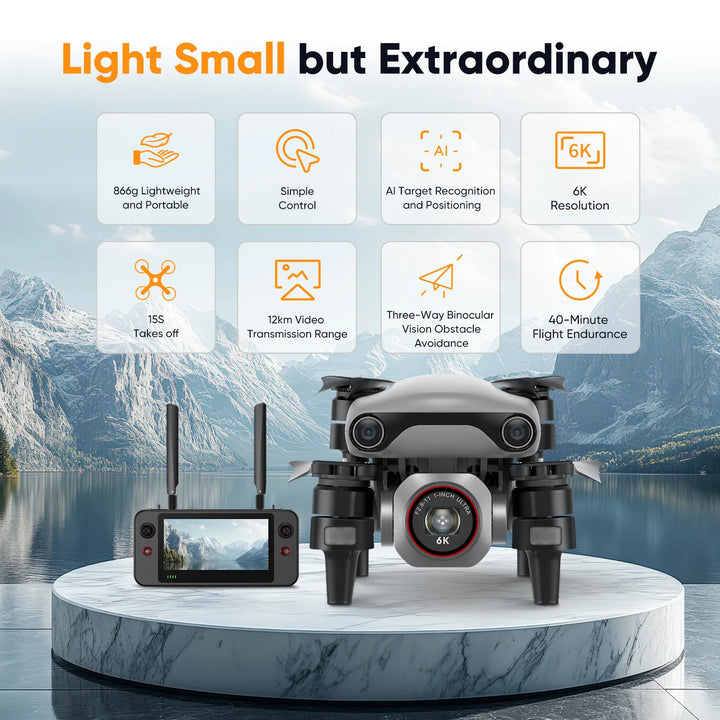 Autel Robotics EVO Lite 640K Enterprise Drone 1'' CMOS 16x Digital Zoom mapping surveying search and rescue IP43 Smart Controller