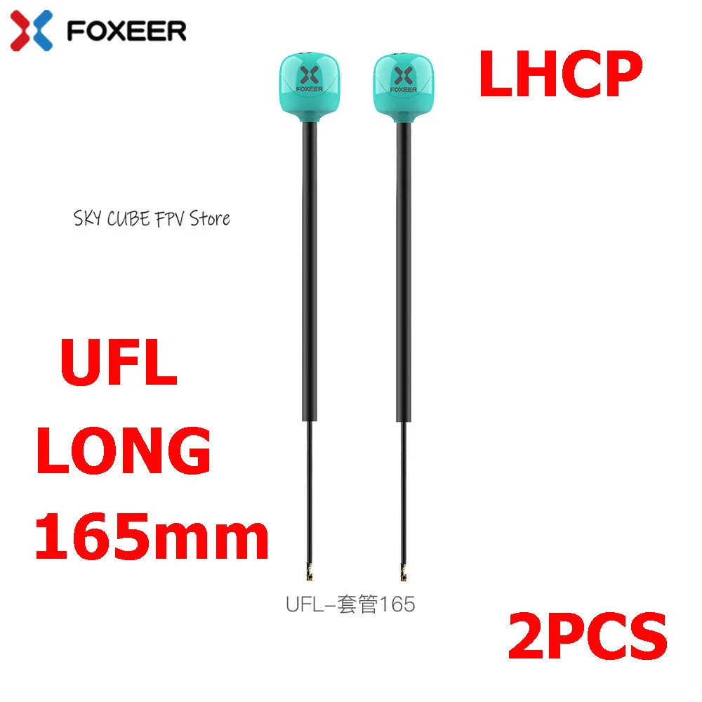 Foxeer Lollipop 4 Plus 5.8G 2.6dBi FPV Antenna - RHCP/LHCP SMA/MMCX/UFL Long Range Racing Drone (2PCS)