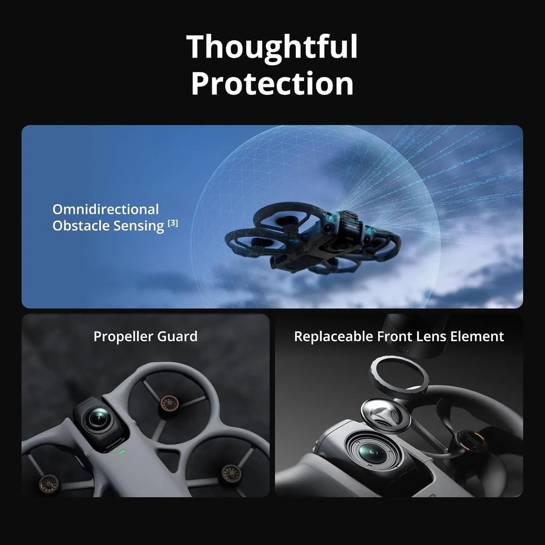 DJI Avata 360 FPV Drone — 8K 360° Camera, 1-Inch Sensor, 249g, Built-In Screen RC