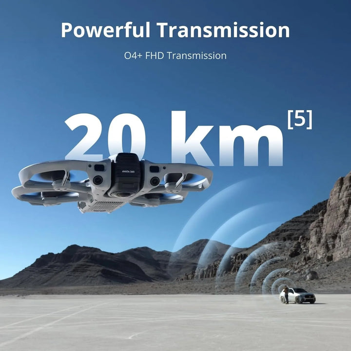 DJI Avata 360 FPV Drone — 8K 360° Camera, 1-Inch Sensor, 249g, Built-In Screen RC