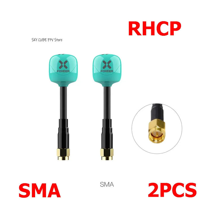 Foxeer Lollipop 4 Plus 5.8G 2.6dBi FPV Antenna - RHCP/LHCP SMA/MMCX/UFL Long Range Racing Drone (2PCS)