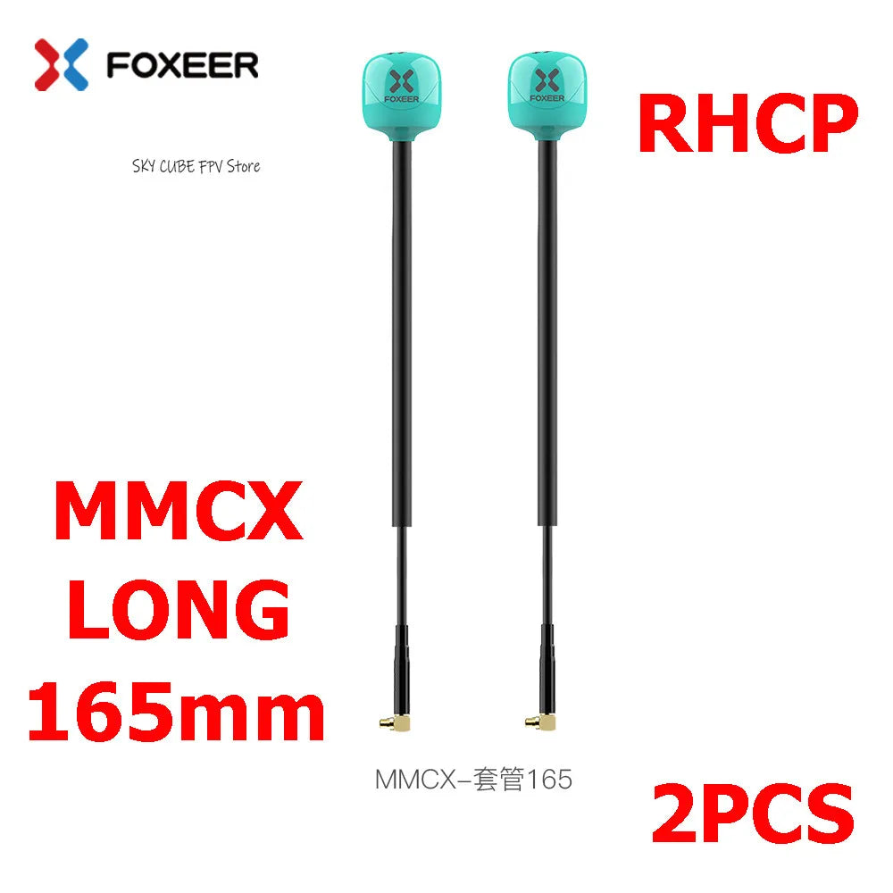 Foxeer Lollipop 4 Plus 5.8G 2.6dBi FPV Antenna - RHCP/LHCP SMA/MMCX/UFL Long Range Racing Drone (2PCS)