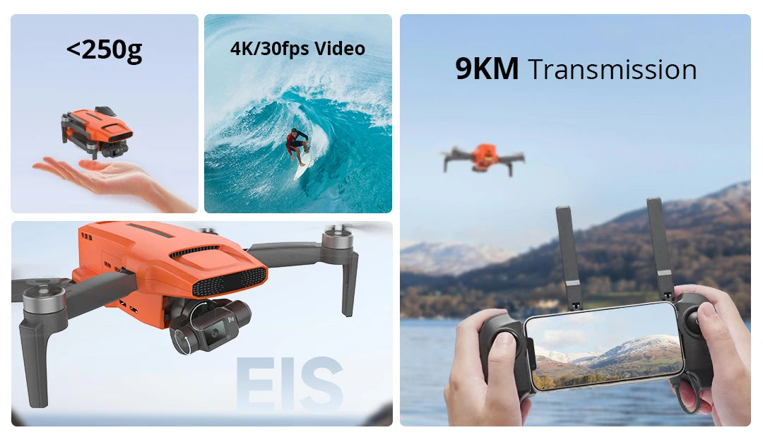 FIMI MINI 3 SE new drone 4K 30fps 9km range Hybrid 3-axis Gimbal 249g Ultralight design 12MP smart tracking mini pro gps drone