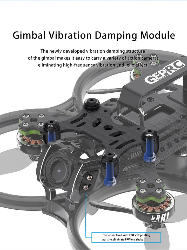 GEPRC Cinebot30 HD O3 FPV Drone System 6S 2450KV VTX O3 Air Unit 4K 60fps Video 155 Wide-angle RC FPV Quadcopter Freestyle Drone