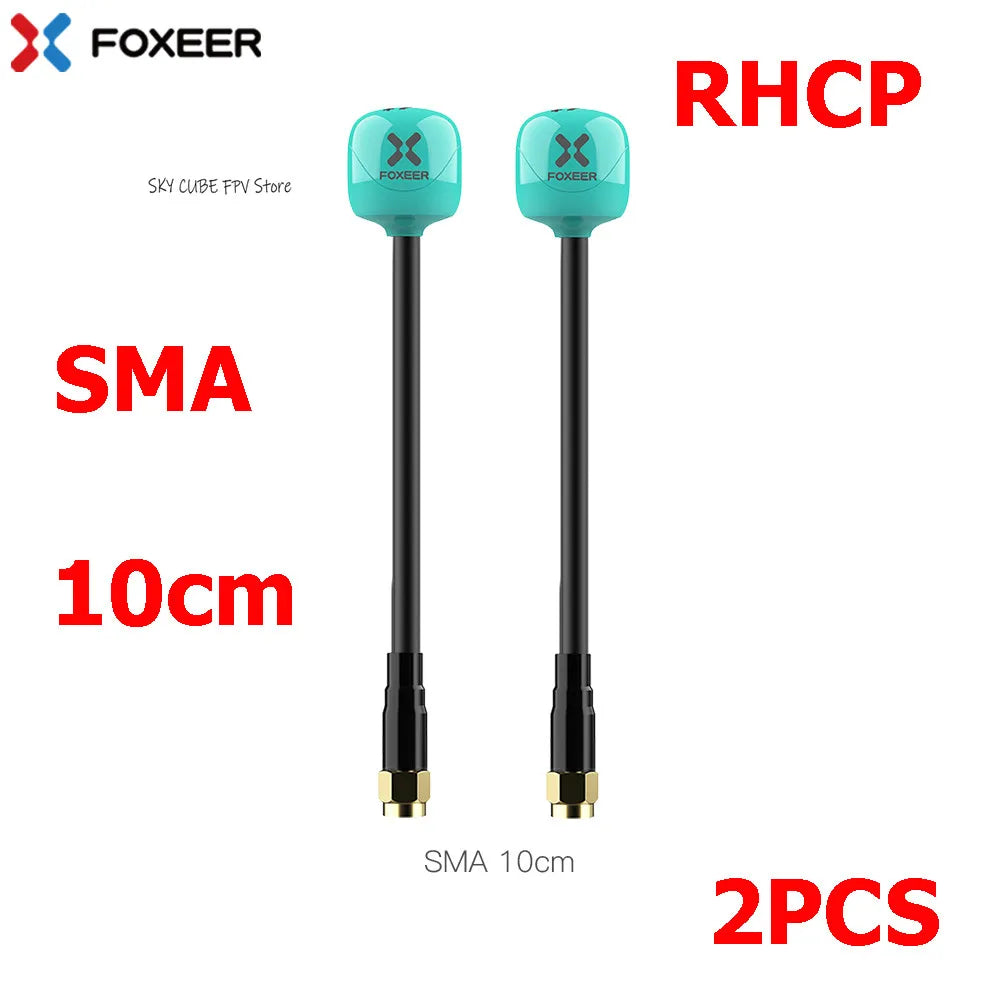 Foxeer Lollipop 4 Plus 5.8G 2.6dBi FPV Antenna - RHCP/LHCP SMA/MMCX/UFL Long Range Racing Drone (2PCS)