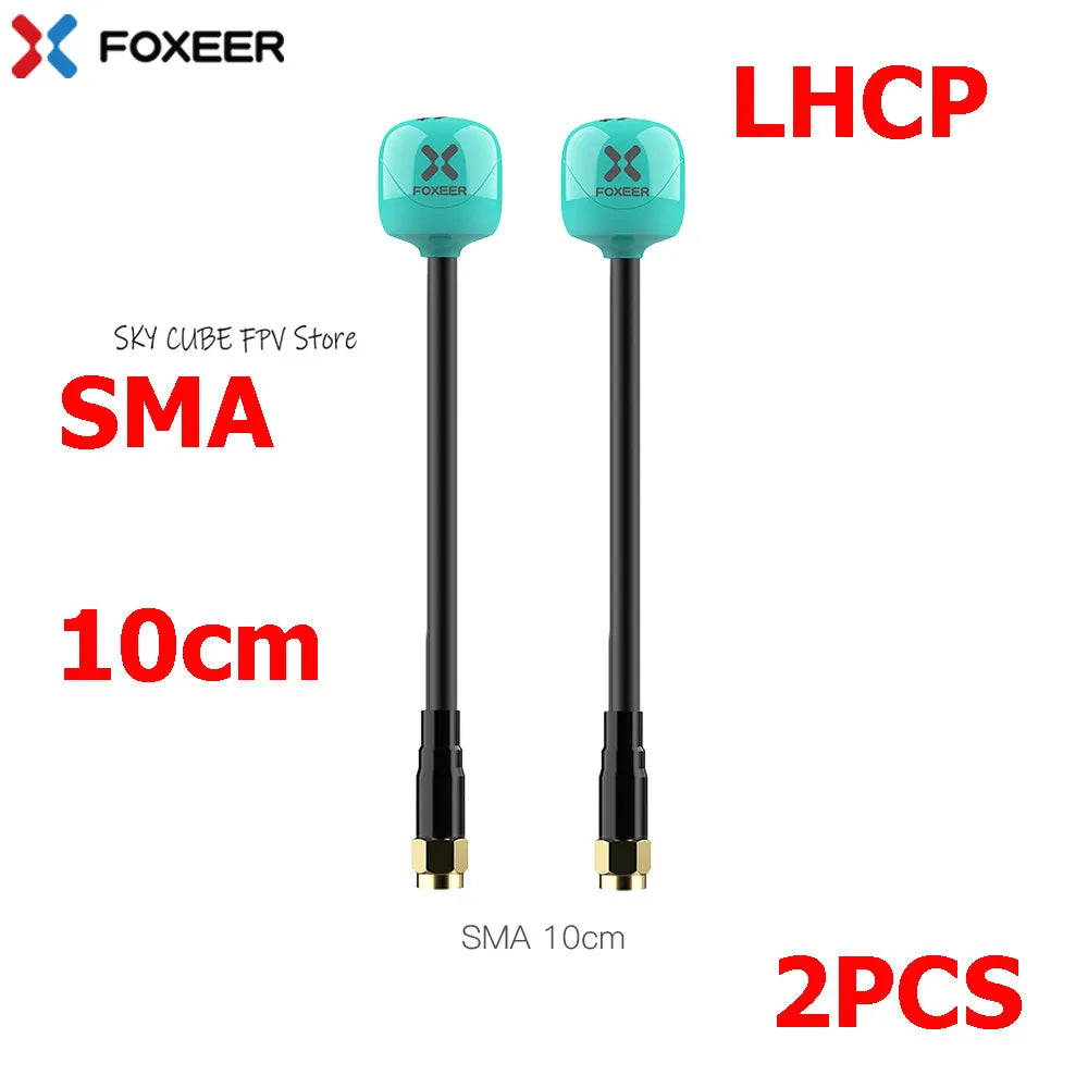 Foxeer Lollipop 4 Plus 5.8G 2.6dBi FPV Antenna - RHCP/LHCP SMA/MMCX/UFL Long Range Racing Drone (2PCS)