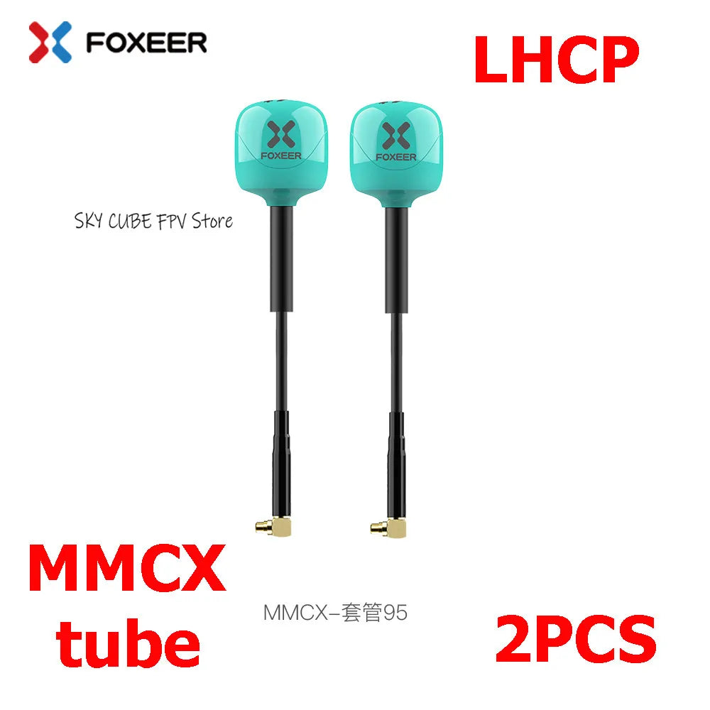 Foxeer Lollipop 4 Plus 5.8G 2.6dBi FPV Antenna - RHCP/LHCP SMA/MMCX/UFL Long Range Racing Drone (2PCS)