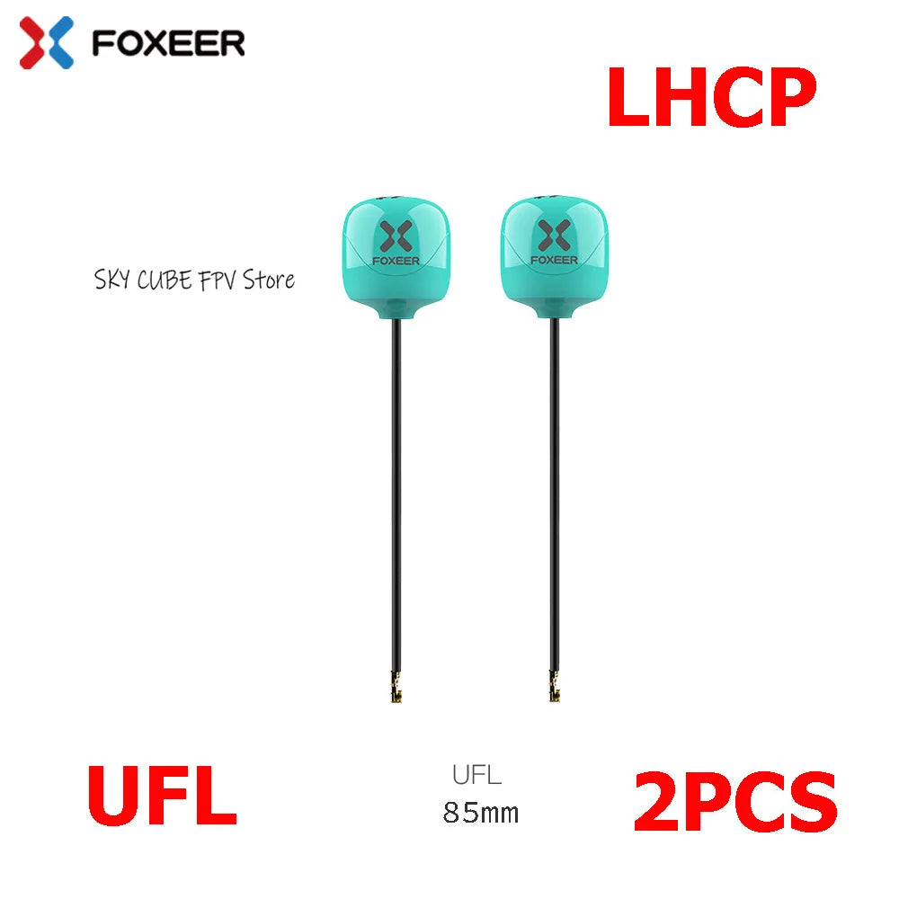 Foxeer Lollipop 4 Plus 5.8G 2.6dBi FPV Antenna - RHCP/LHCP SMA/MMCX/UFL Long Range Racing Drone (2PCS)