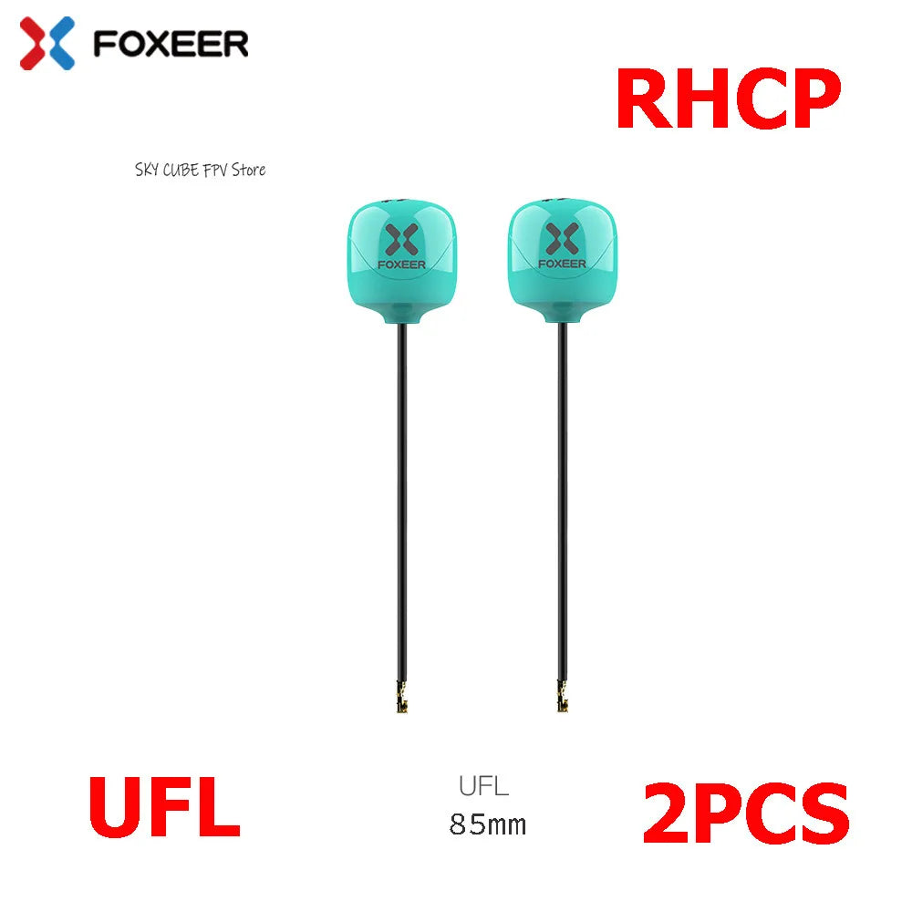 Foxeer Lollipop 4 Plus 5.8G 2.6dBi FPV Antenna - RHCP/LHCP SMA/MMCX/UFL Long Range Racing Drone (2PCS)