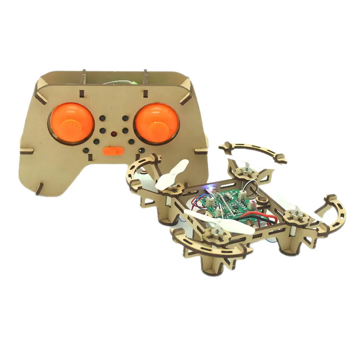 Wooden Drone  DIY kit Wooden assembled  Remote control toy fixed kit Remote Controlled Toys diy kit Training quadcopters