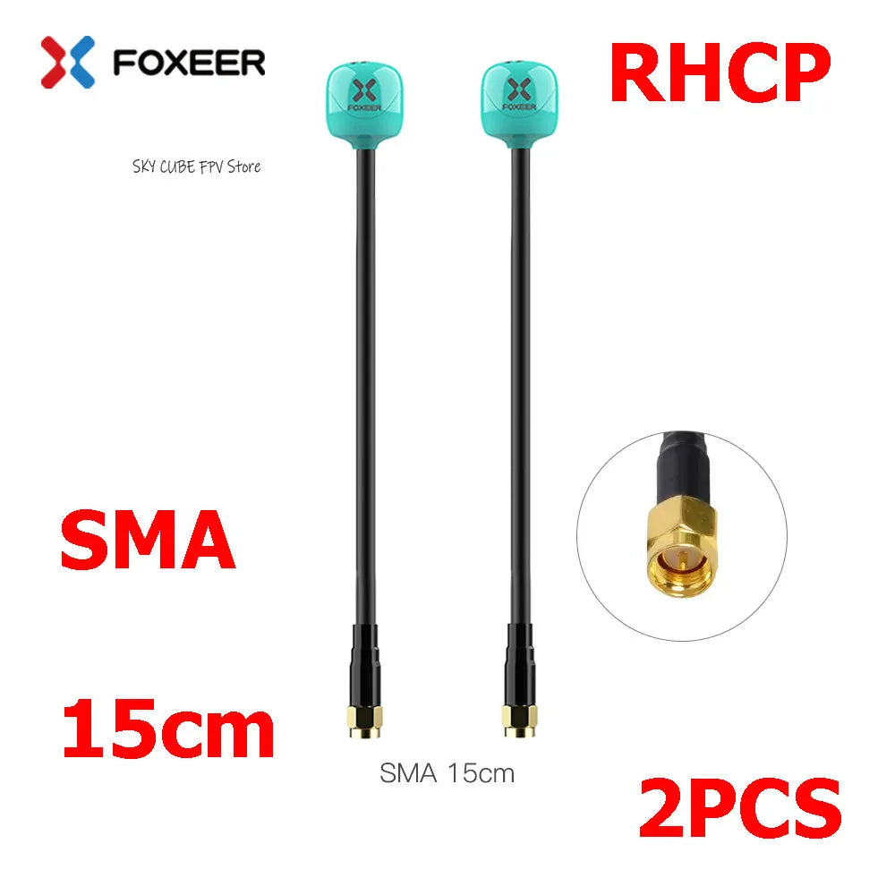 Foxeer Lollipop 4 Plus 5.8G 2.6dBi FPV Antenna - RHCP/LHCP SMA/MMCX/UFL Long Range Racing Drone (2PCS)