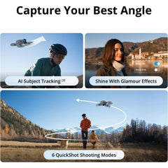 DJI Flip Camera Drone with RC 2 — 4K 60FPS HDR, 1/1.7" CMOS, 3-Axis Gimbal, Under 249g, 31-Min Flight, 13km, Subject Tracking, Carbon Fiber Guards