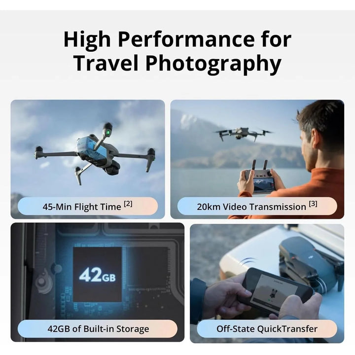 DJI Air 3S Fly More Combo (RC 2) — 1" CMOS Dual Camera, 4K/60fps, 45-Min, 3 Batteries