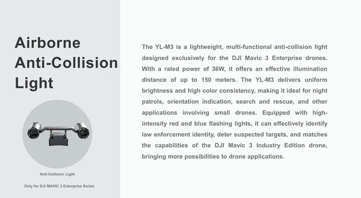 DJI Mavic 3 Enterprise Anti-Collision Light - 150m Visibility