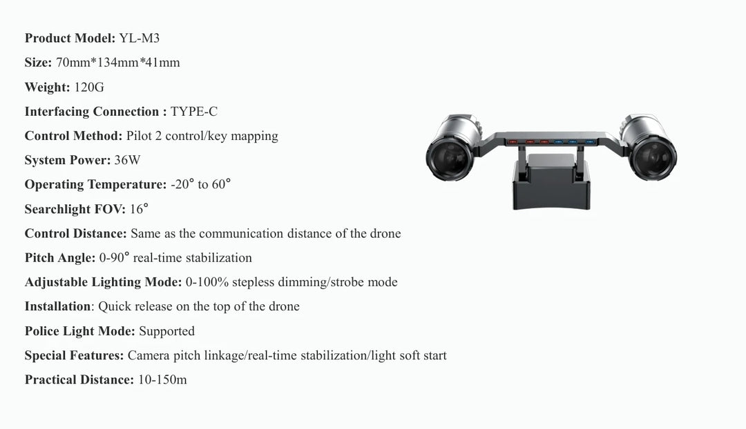 DJI Mavic 3 Enterprise Anti-Collision Light - 150m Visibility