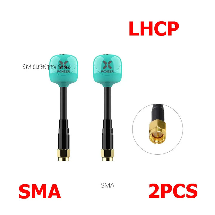 Foxeer Lollipop 4 Plus 5.8G 2.6dBi FPV Antenna - RHCP/LHCP SMA/MMCX/UFL Long Range Racing Drone (2PCS)