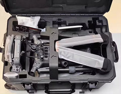 DJI Matrice 400 folded inside an open foam-lined carrying case