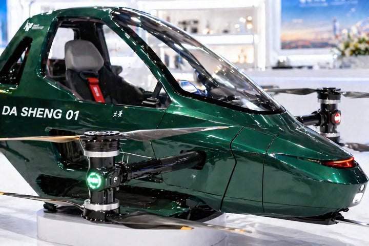 Carbon-Fiber Manned eVTOL Hoverbike Aircraft