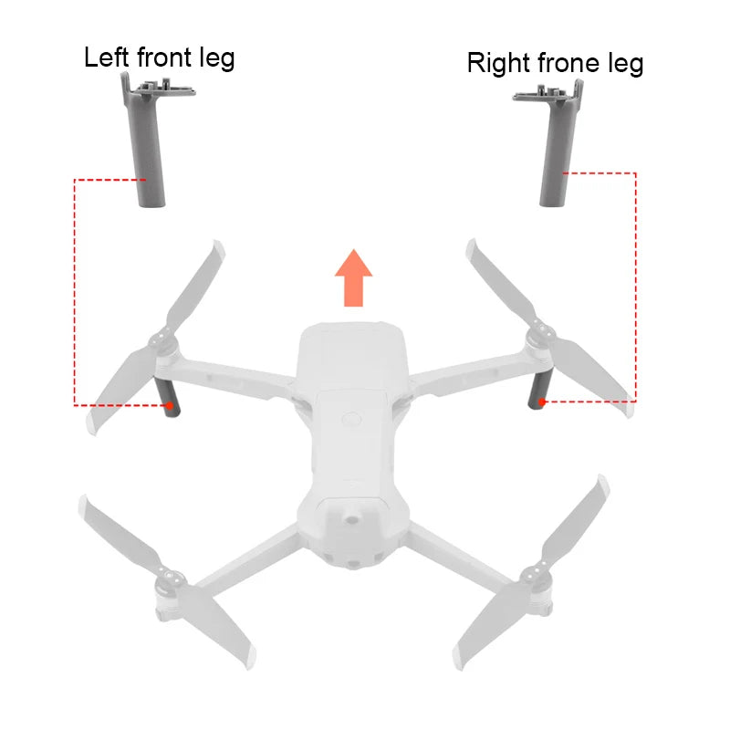 Drone Right Left Front Leg Repair Parts for DJI Mavic Air 2 Feet Base Landing Gear Leg Feet Replacement Drone Spare Accessories