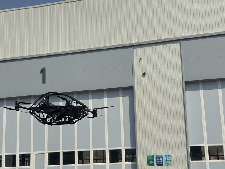 Uwant Eagle PRO eVTOL Manned Aircraft — 300KG MTOW, 100km/h, 30-45 Min, RTK GPS, 8-Motor, Aviation Aluminum & Carbon Fiber