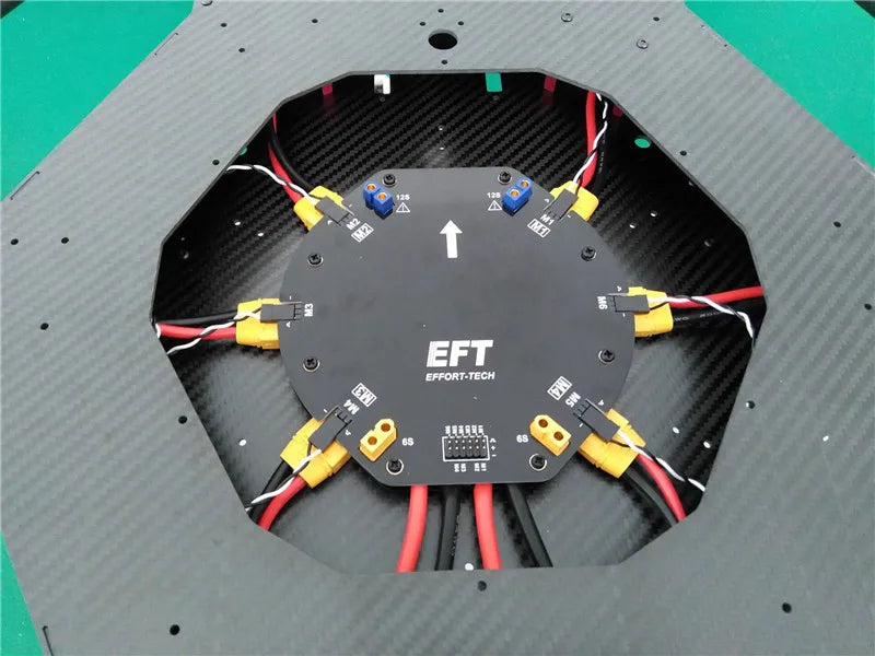 EFT 12S 480A Large Current Power Distribution Board suitable for four-axis/six-axis Agricultural drone Power Management Module