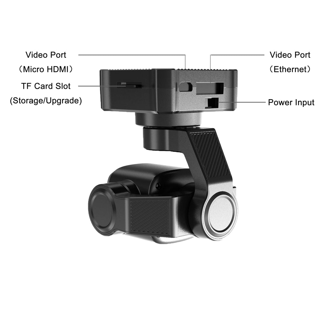 SIYI A8 Mini 4K Gimbal Camera — Sony 1/1.7" 8MP, 6x Zoom, 93° FOV, Ethernet/HDMI/CVBS, S.Bus/UART/UDP, 95g