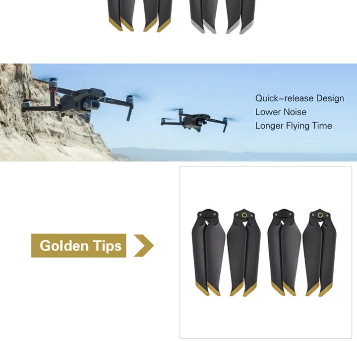 For DJI Mavic 2 Pro Zoom 8743 Low Noise Reduction Propeller Quick-Release Folding Blades Spare Parts Drone Accessories Wings