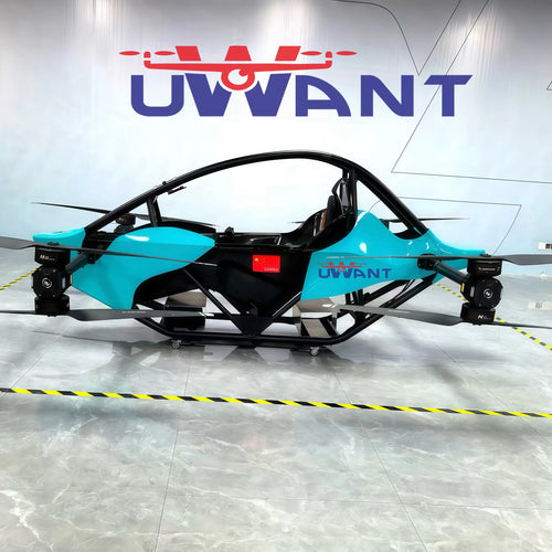 Uwant Eagle PRO eVTOL Manned Aircraft — 300KG MTOW, 100km/h, 30-45 Min, RTK GPS, 8-Motor, Aviation Aluminum & Carbon Fiber
