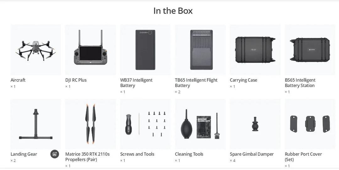 DJI Matrice 350 RTK Enterprise Drone with TB65 System