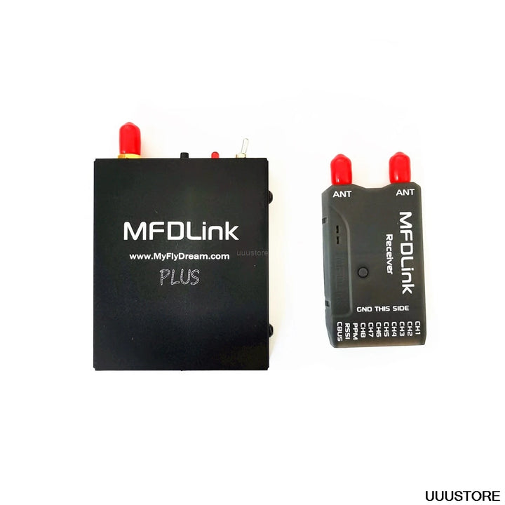 New Long Range MFDLink Rlink 433Mhz 16CH 1W RC UHF System Transmitter w/8 Channel Receiver TX+RX Set For high fpv quality