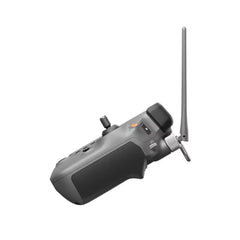 DJI RC Plus controller, side profile showing grip and raised antenna