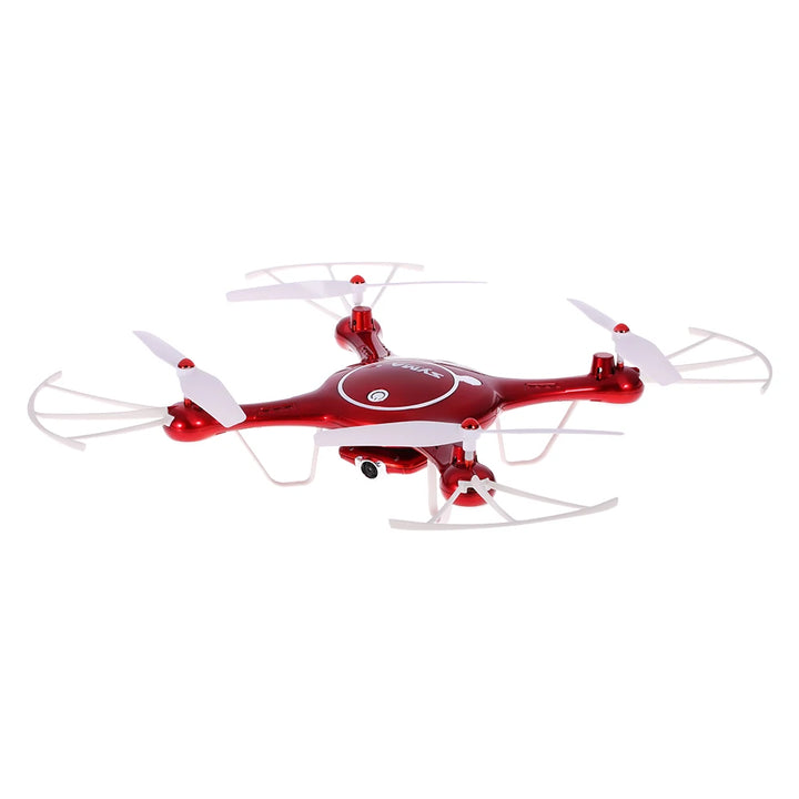 Syma X5UW Drone with WiFi Camera HD 720P Real-time Transmission FPV Quadcopter 2.4G 4CH RC Helicopter Dron Quadrocopter-Red