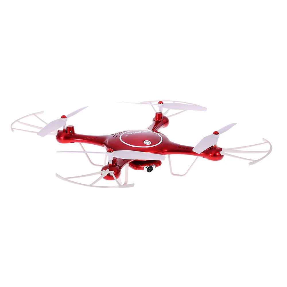 Syma X5UW Drone with WiFi Camera HD 720P Real-time Transmission FPV Quadcopter 2.4G 4CH RC Helicopter Dron Quadrocopter-Red