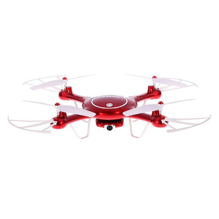 Syma X5UW Drone with WiFi Camera HD 720P Real-time Transmission FPV Quadcopter 2.4G 4CH RC Helicopter Dron Quadrocopter-Red