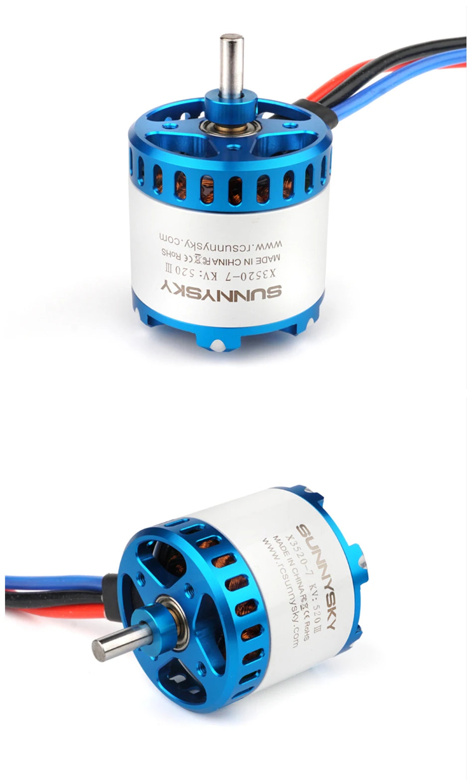 SUNNYSKY X3520-III X3530-III I 445KV 560KV 780KV Brushless Motor for RC Quadcopter Airplanes Fixed Wing Plane